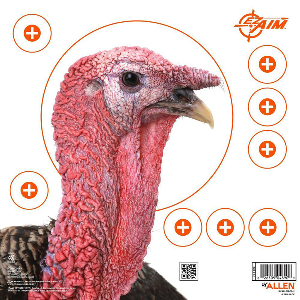 Turkey Bb Target EzAim Four Color Turkey Patterning Paper Targets 12x12 6 pk. – Gregory ...
