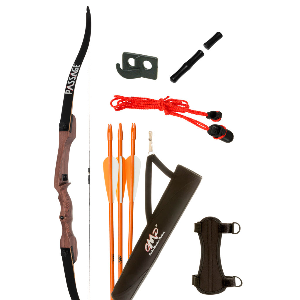 October Mountain Passage Recurve Bow Package 54 in. 20 lbs. RH