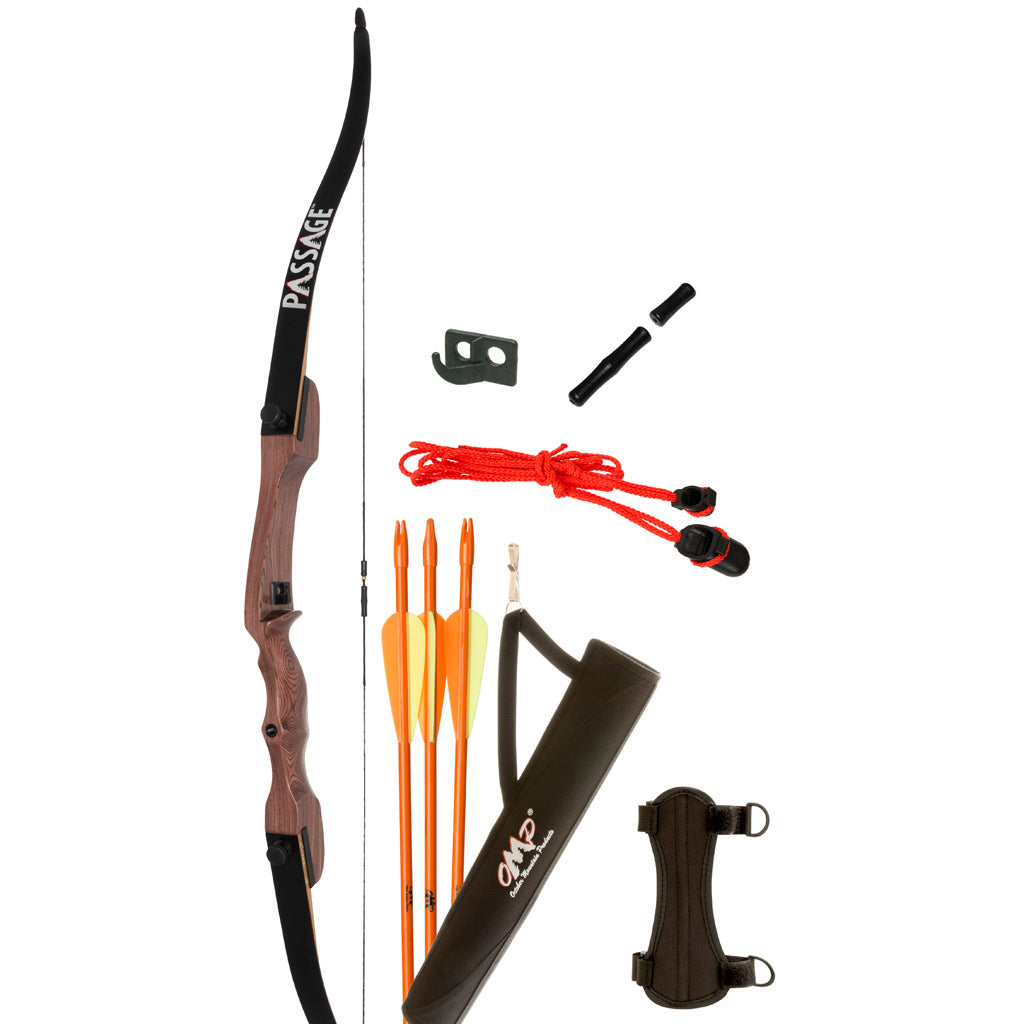 October Mountain Passage Recurve Bow Package 54 in. 20 lbs. LH
