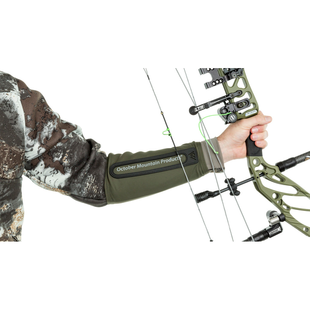 October Mountain Compression Arm Guard OD Green Jacket Fit