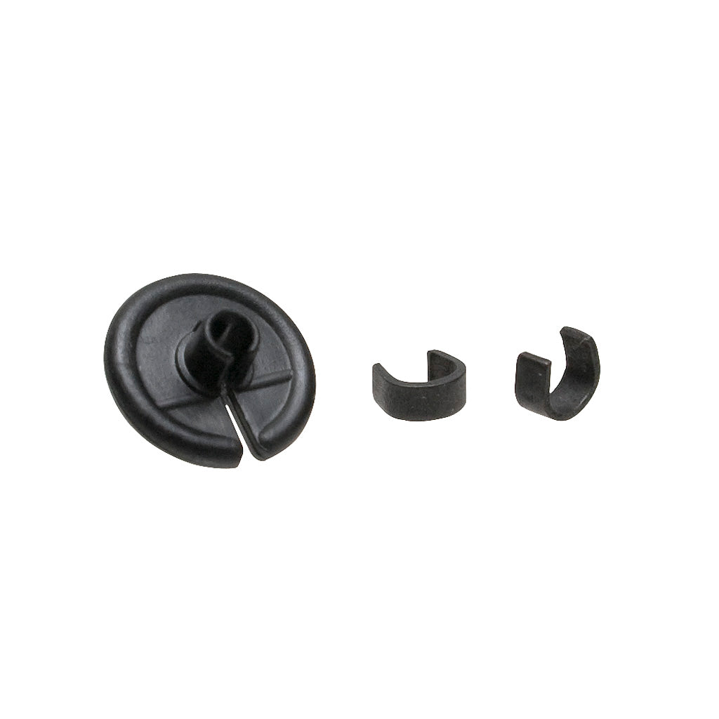 October Mountain Pin Point Kisser Button Black 9/16 in. 1 pk.