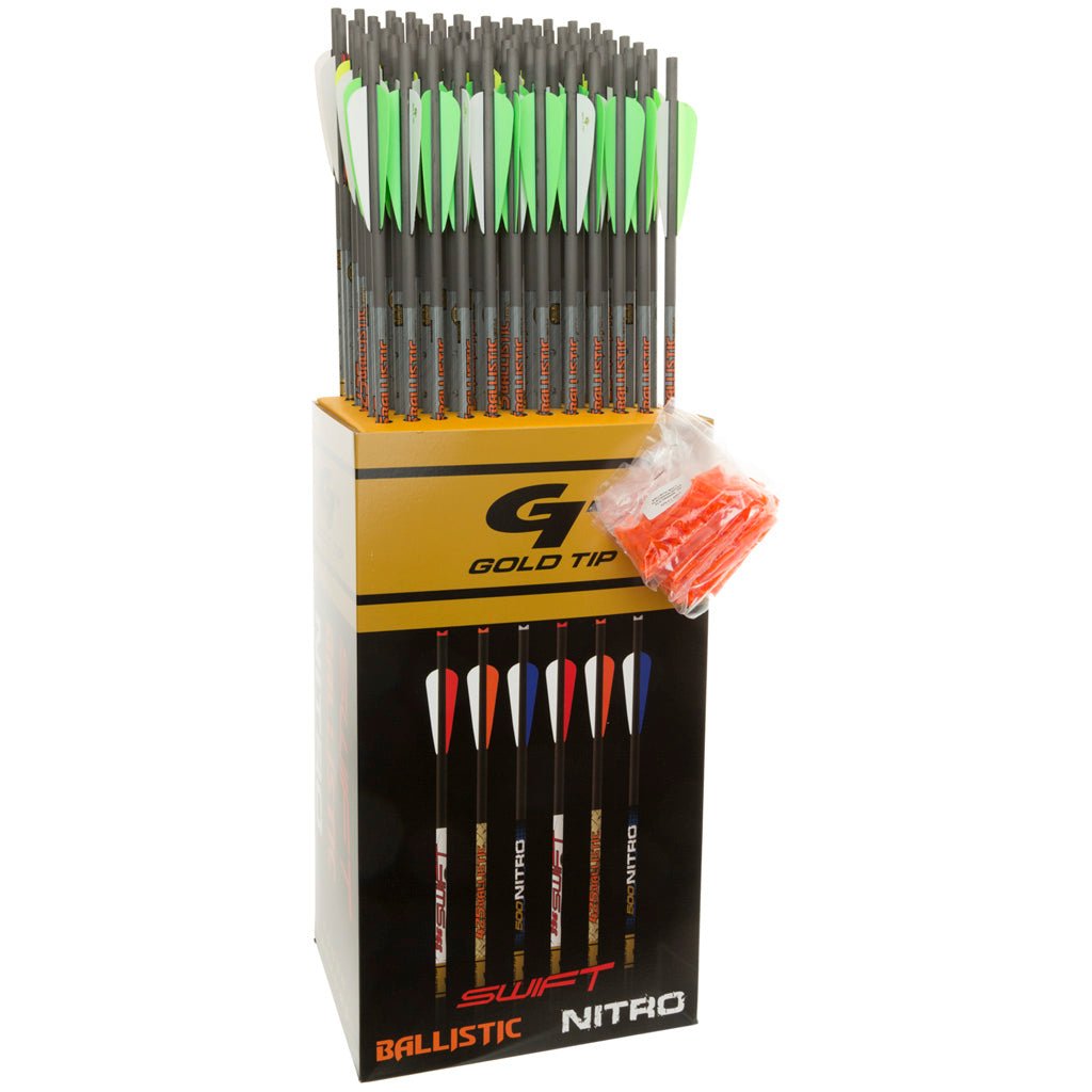 Gold Tip Ballistic Crossbow Bolts 20 in. 4 in. Vanes 72 pk. - Gregory Archery