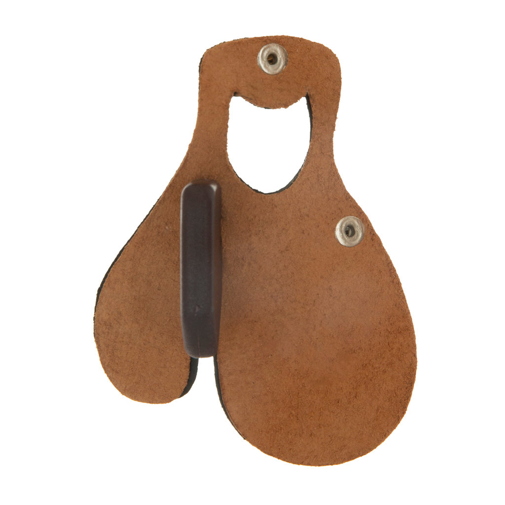 October Mountain Leather Tab Black Large RH