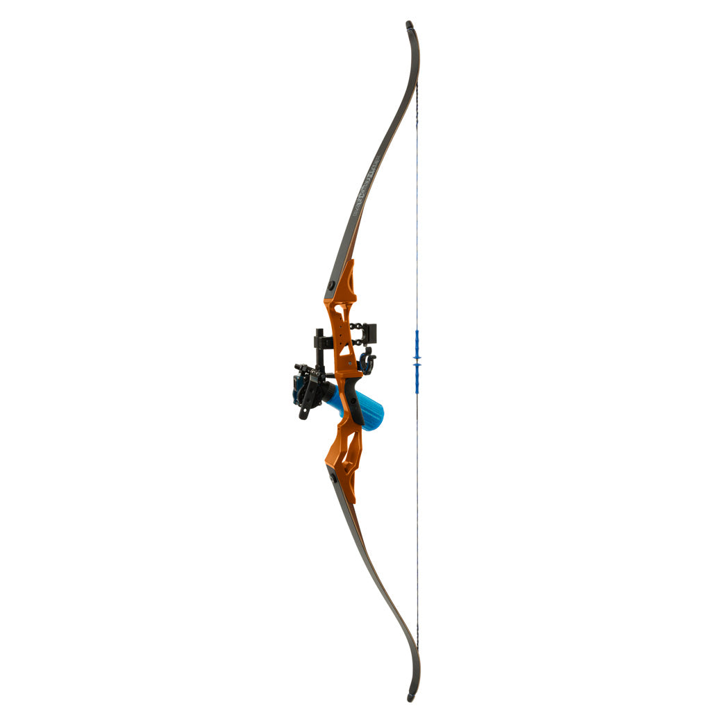 Fin Finder Bank Runner Bowfishing Recurve Package with Winch Pro Bowfishing Reel Orange 35 lbs. RH