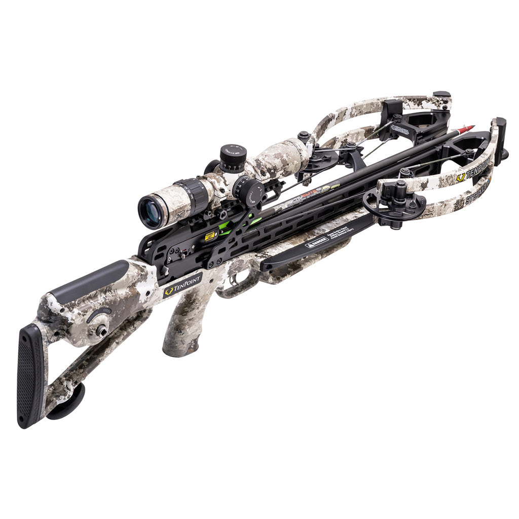 TenPoint Stealth 450 Crossbow Package ACUslide Evo-X Elite Camo Scope
