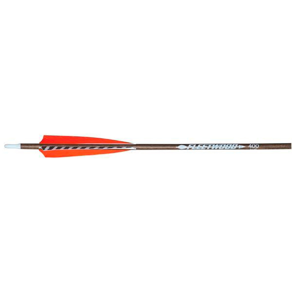 Fleetwood Natural Grain Carbon Arrows 400 Feathers 6 pk.
