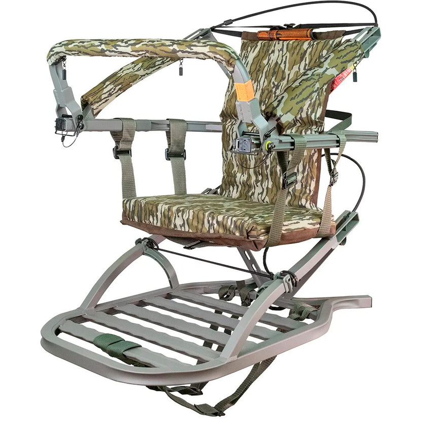 Summit Dual Threat Treestand Mossy Oak Bottomlands – Gregory Archery