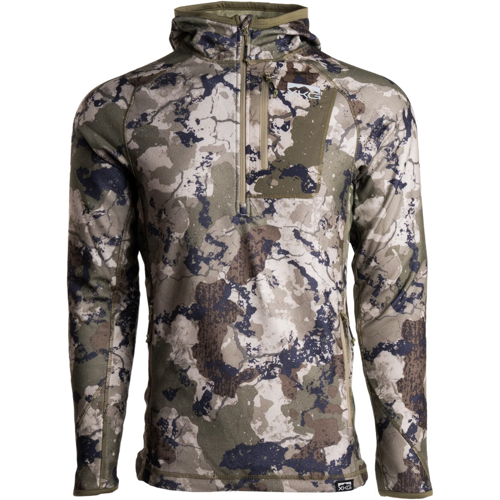 Kings XKG Elevation 1/4 Zip Tee XK7 Camo Medium