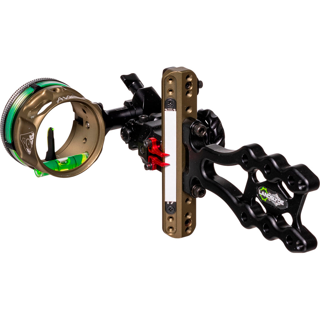 Axcel LANDSLYDE Slider Tactical Bowhunting Sight AVX-41 Scope 1 Pin .029 Green Fiber