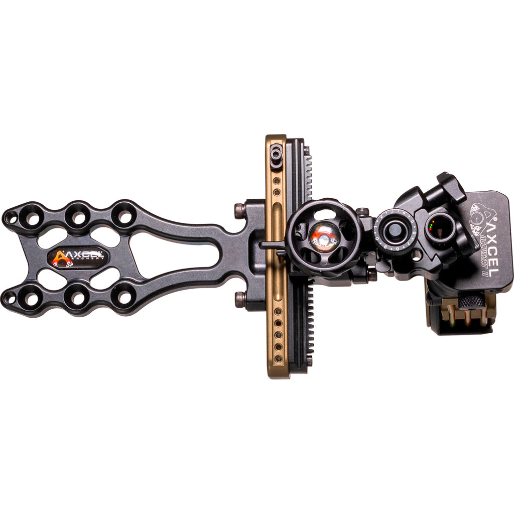 Axcel LANDSLYDE Slider Tactical Bowhunting Sight AccuStat II Micro 4 Pin .019