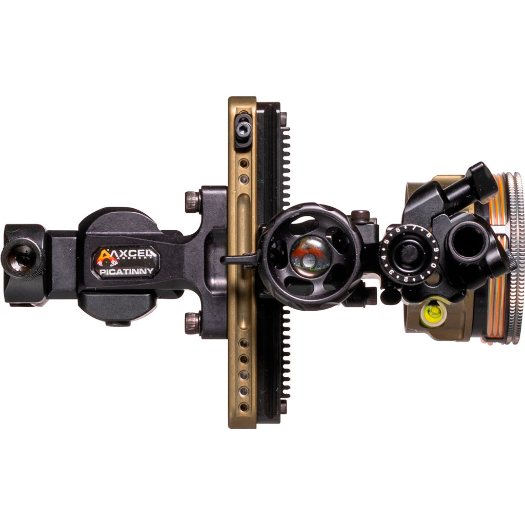 Axcel LANDSLYDE Picatinny Slider Sight Tac. BH AVX-41 Ranger DBL Pin .019 Gr./Red Fiber