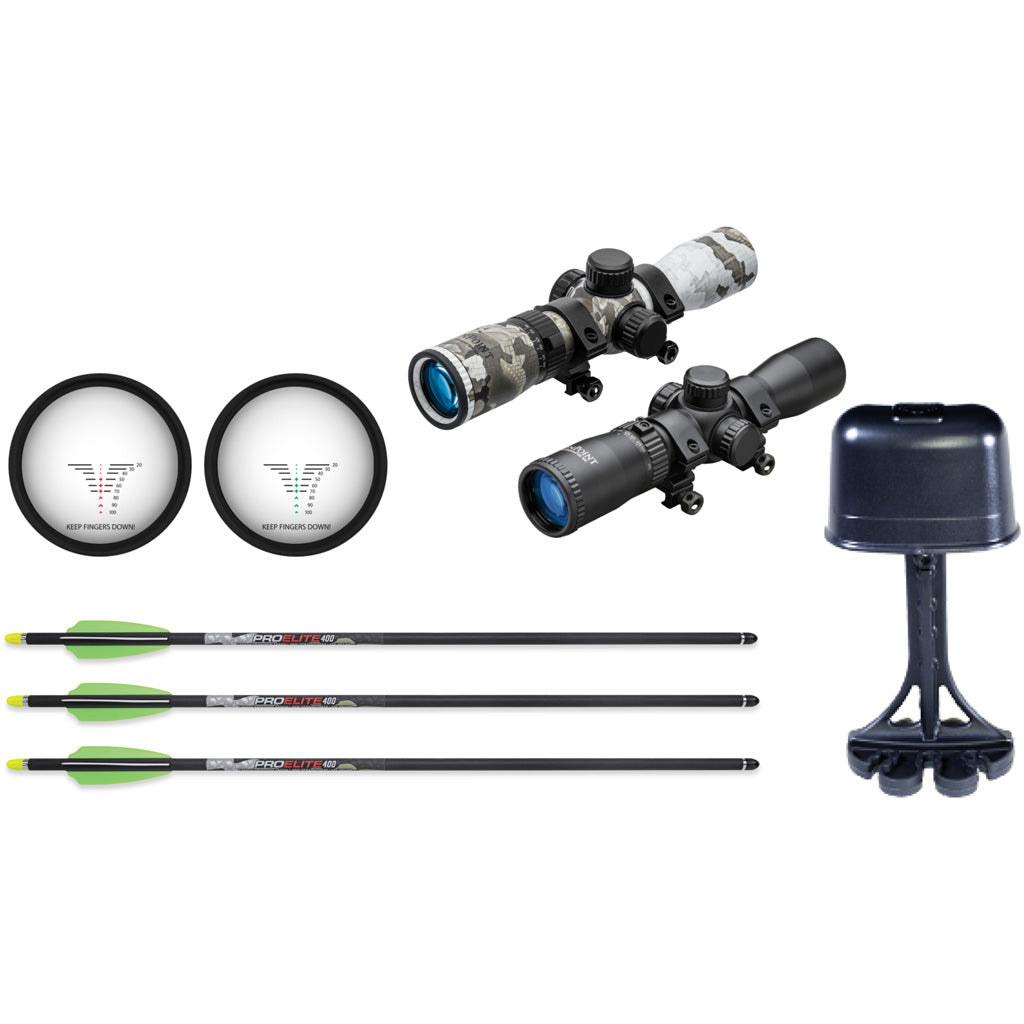 TenPoint Turbo X Crossbow Package ACUslide Rangemaste 100 Scope Moss Green