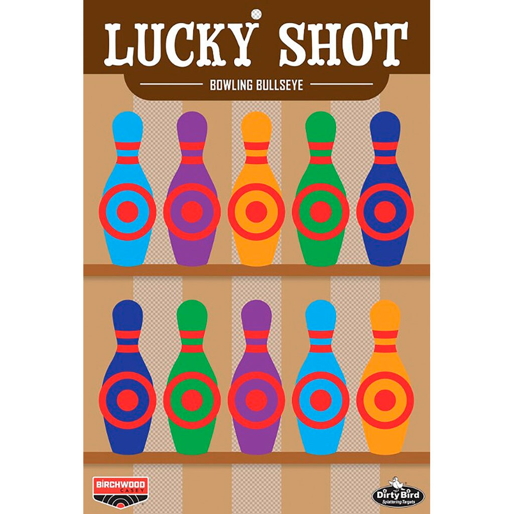 Birchwood Casey Dirty Bird Lucky Shot Bowling Pins 12x18" 6pk