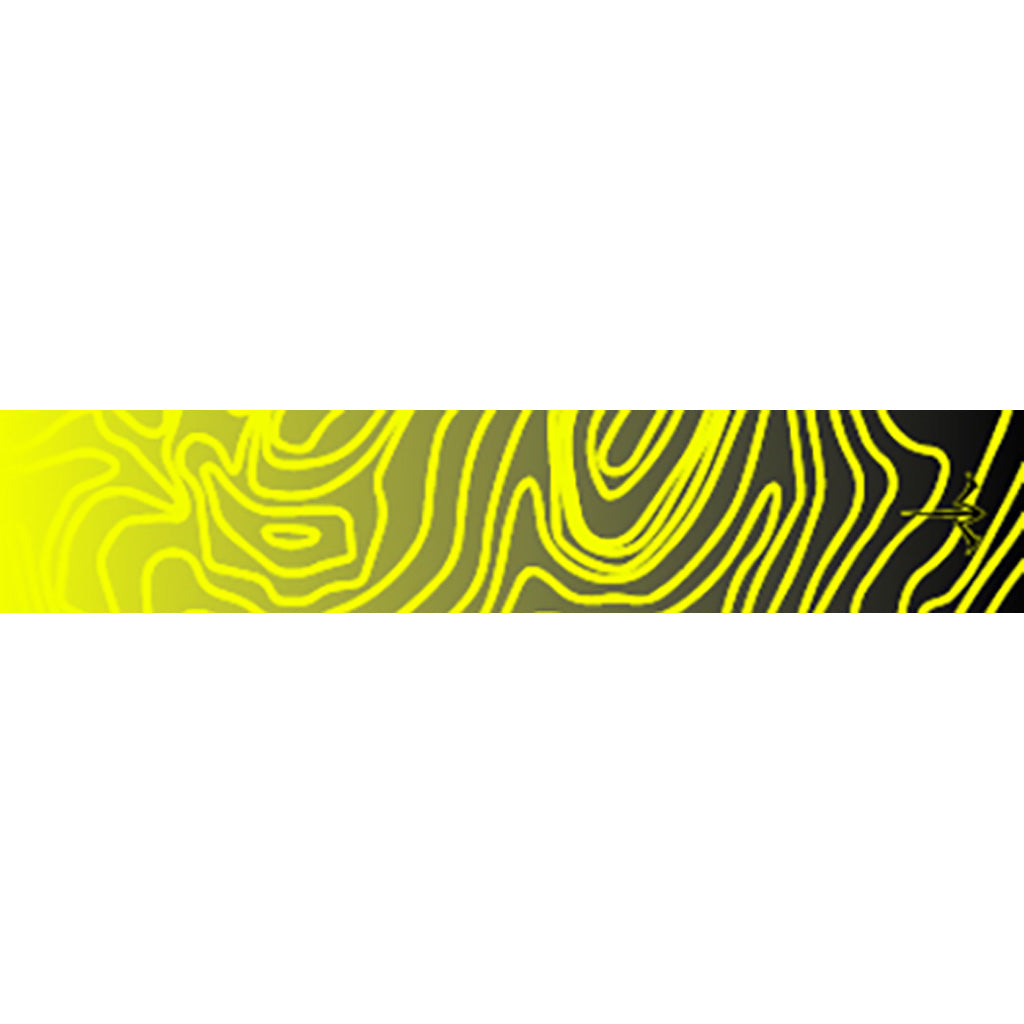 White Water Archery Topo Fade Arrow Wraps Yellow 5 in. x 1.125 in. 15 pk.
