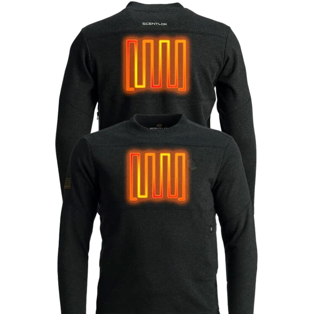 ScentLok BE:1 Trek Heated Base Shirt Blackout Black Medium