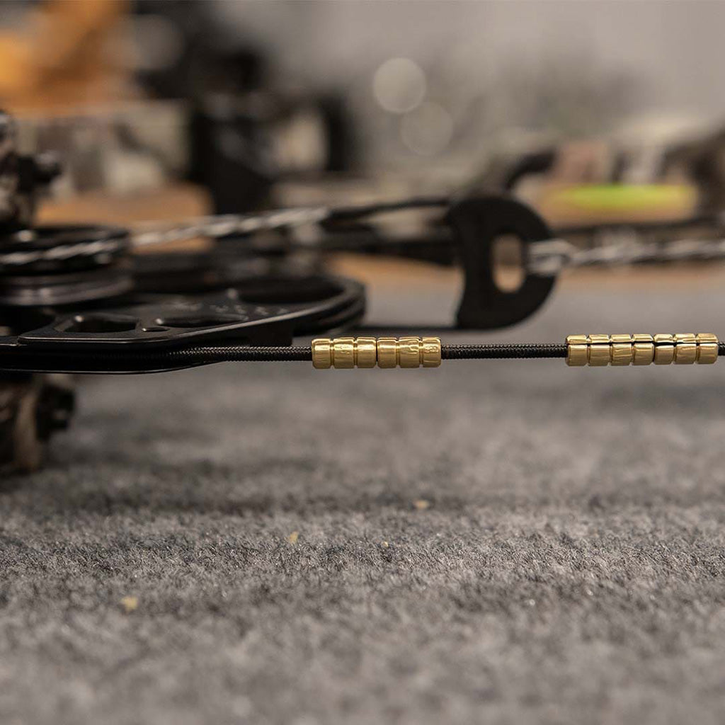 ACU Stax Machined Brass Bowstring Weight 5 Stack 10 Count Bag