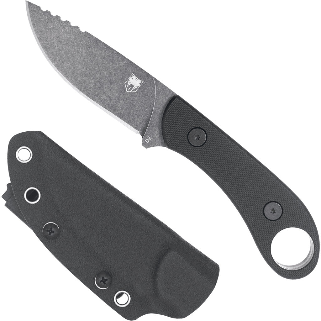 CobraTec D2 Skinner Knife Generation II Fixed Blade Black