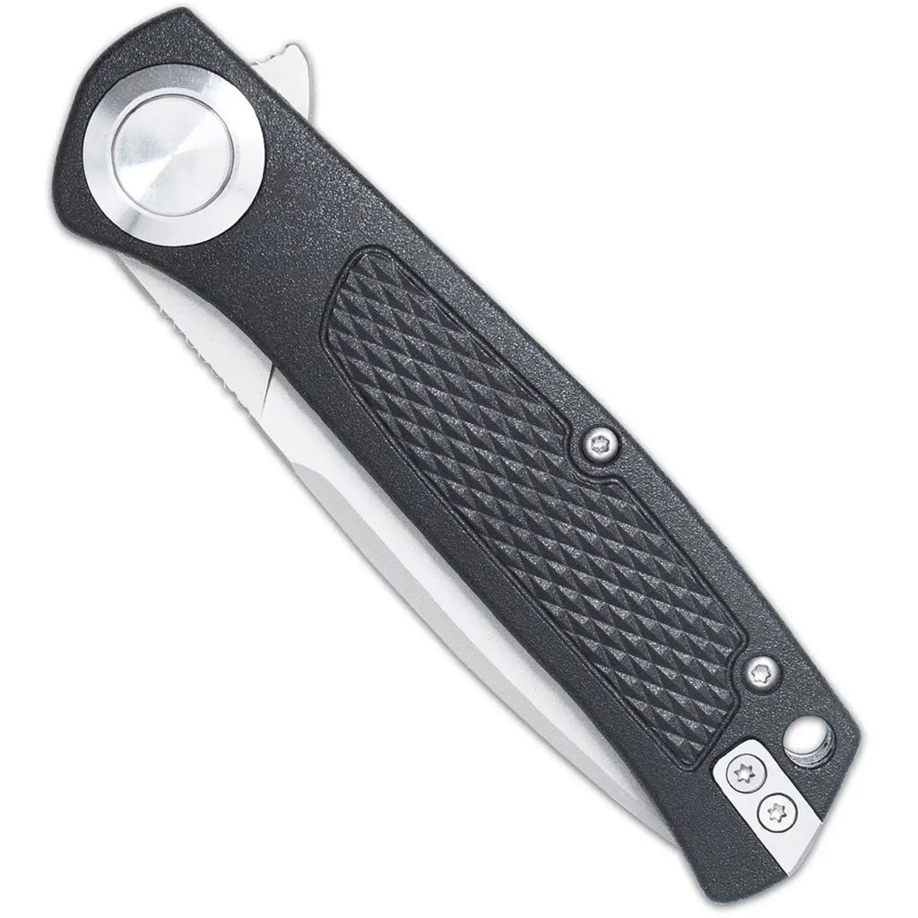 CobraTec EDC Scout Grivory Button Lock Knife Folding Blade Black