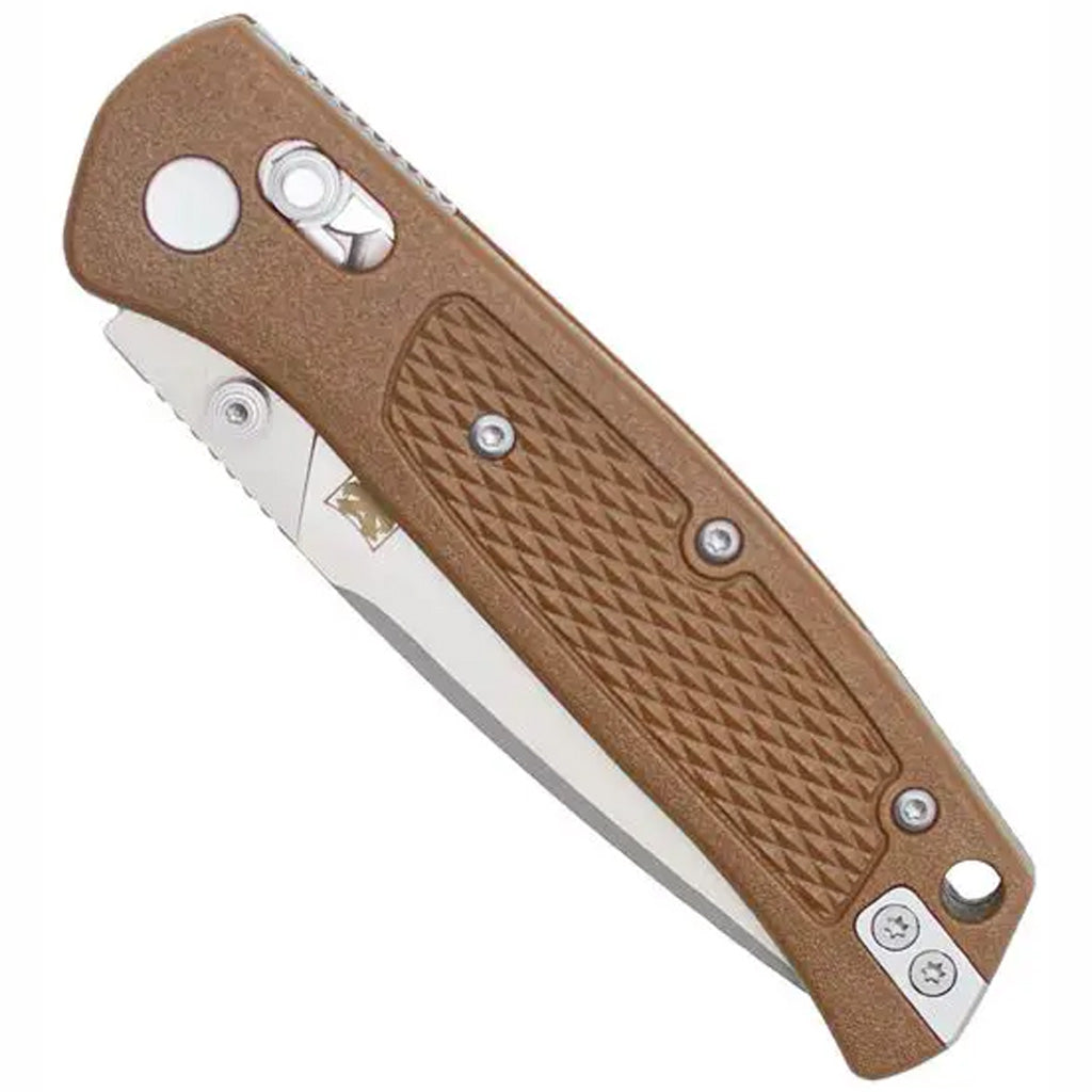 CobraTec EDC Scout Grivory Bar Lock Knife Folding Blade Mocha