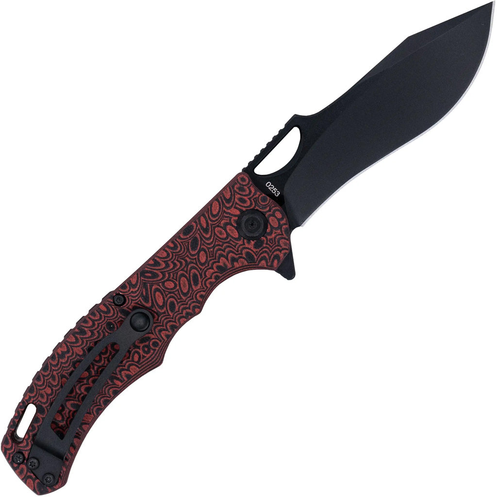 CobraTec Nighthawk Knife Folding Blade Red/Black