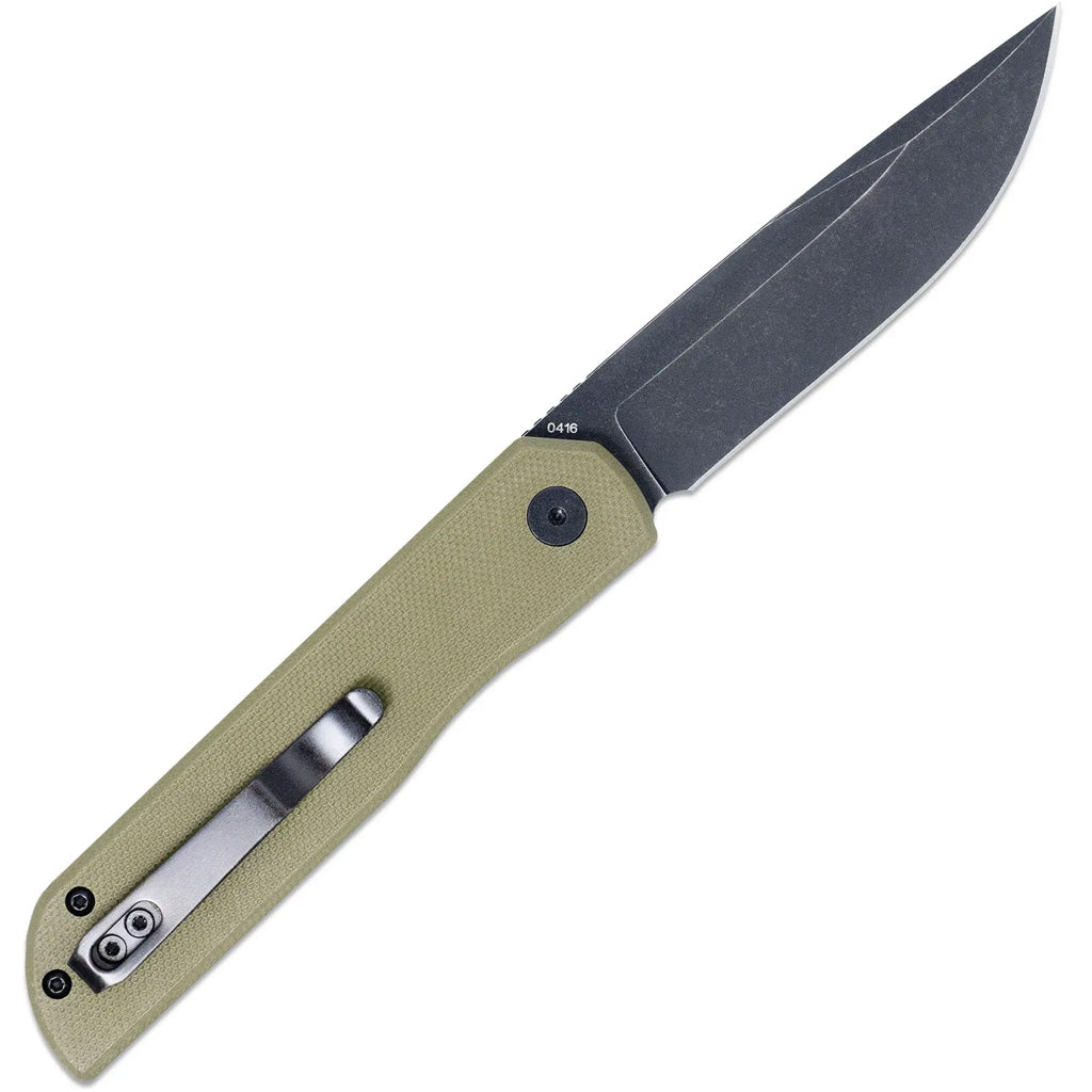 CobraTec Prowler G-10 Button Lock Tanto Bld Knife Folding Blade OD Green