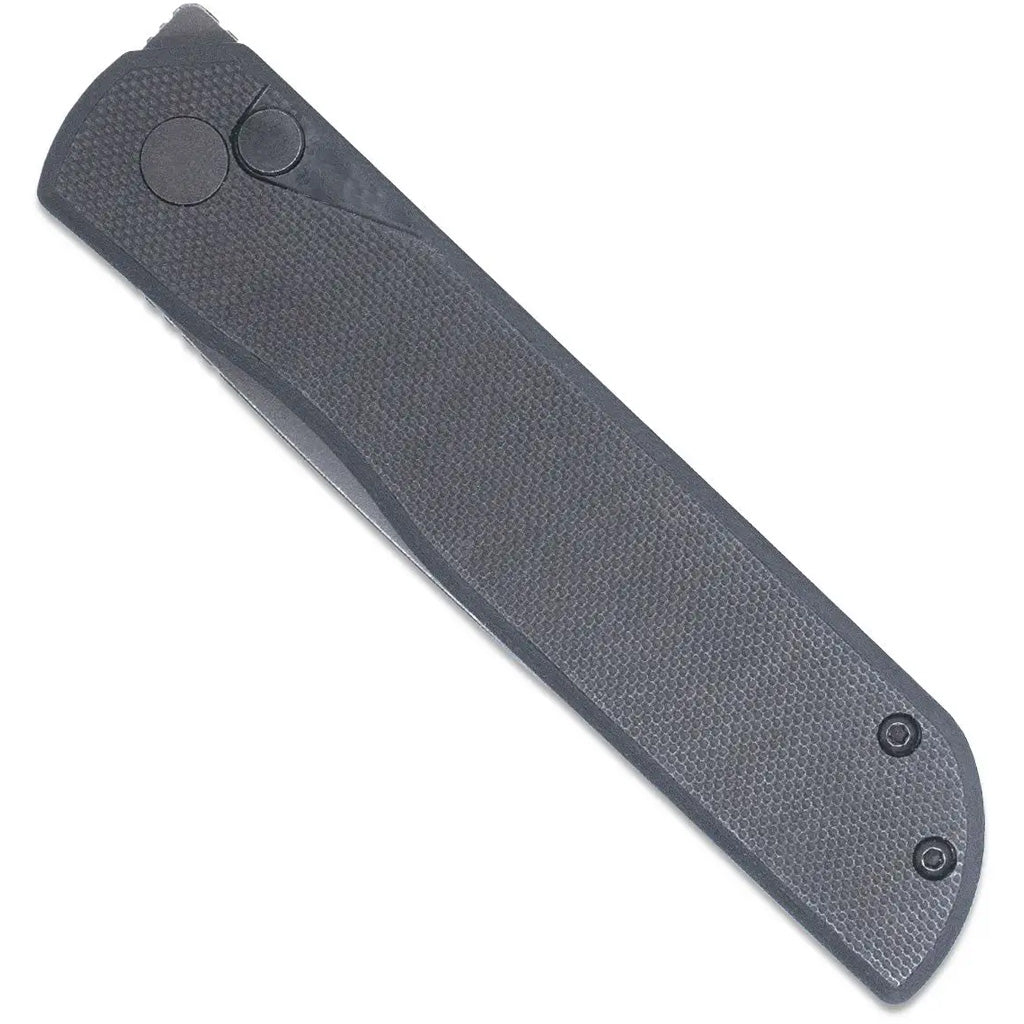 CobraTec Prowler G-10 BLock Drop Serrated Knife Folding Blade Black