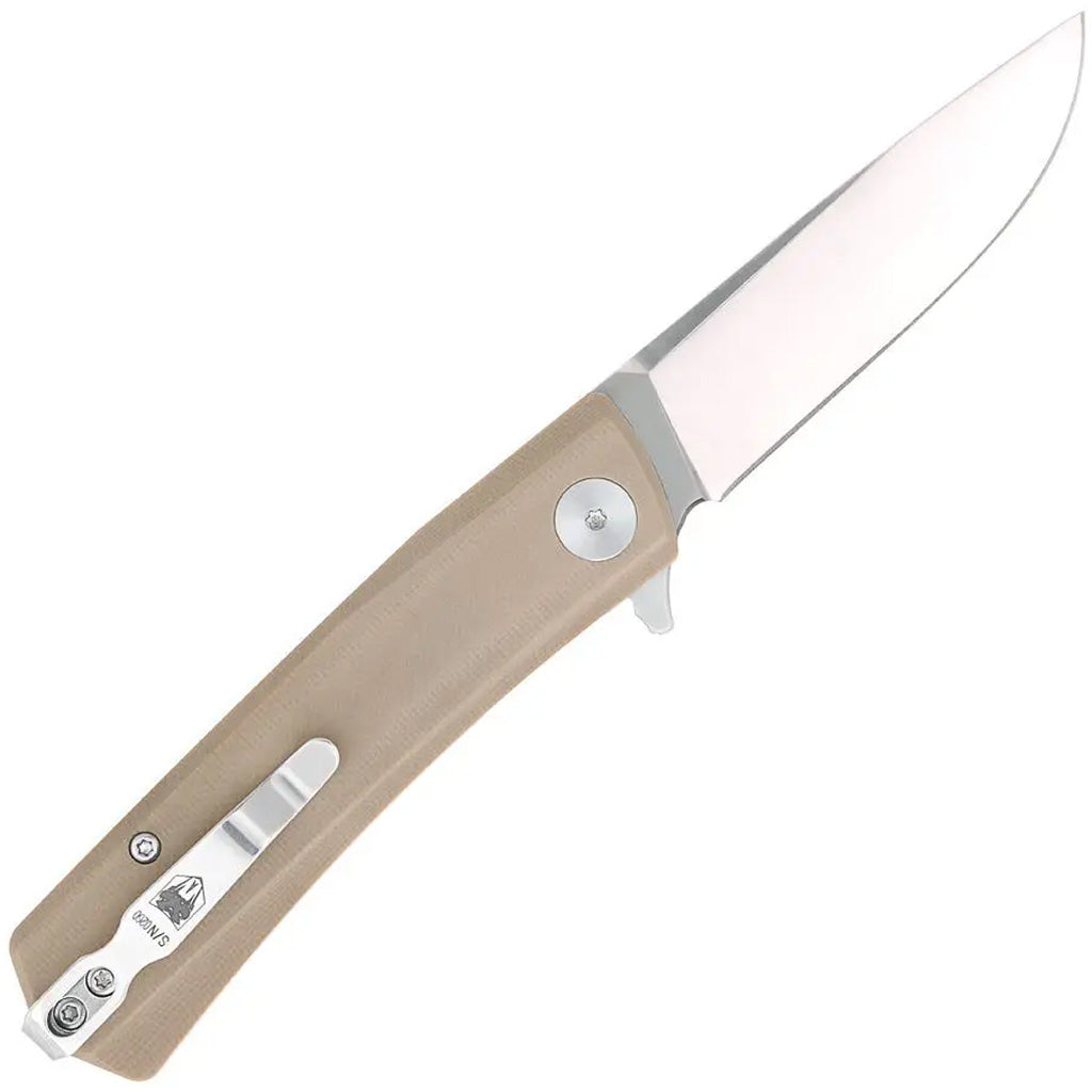CobraTec Serpent Folder Knife Folding Blade Tan
