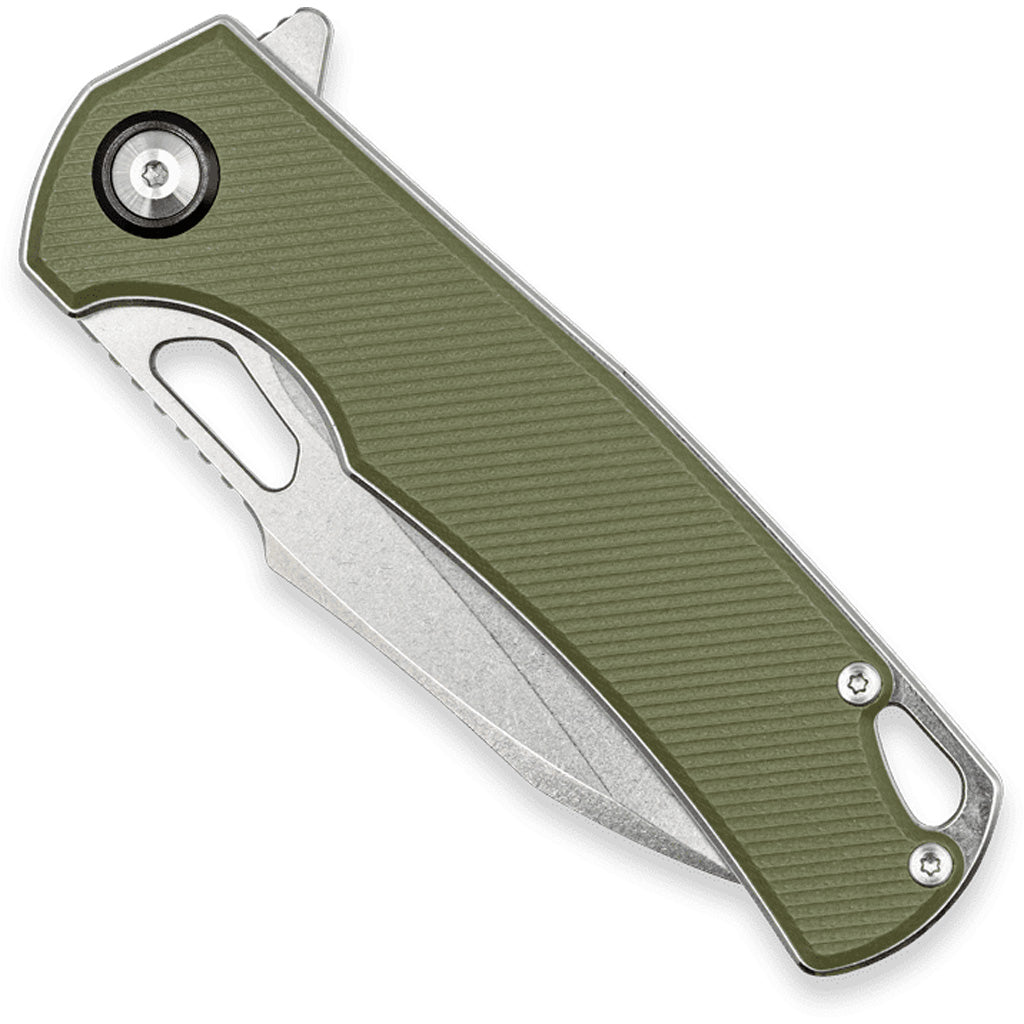 CobraTec Wolverine Liner Lock Drop Knife Folding Blade OD Green